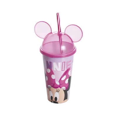 Copo Infantil Plasútil Minnie Detalhe Orelhinha 500 ML Copo Infantil Plasútil Minnie Detalhe Orelhinha 500 ML